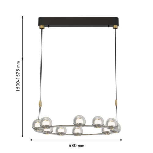 Подвесная люстра Favourite Rosio 4291-10P изображение в интернет-магазине Cramer Light фото 2