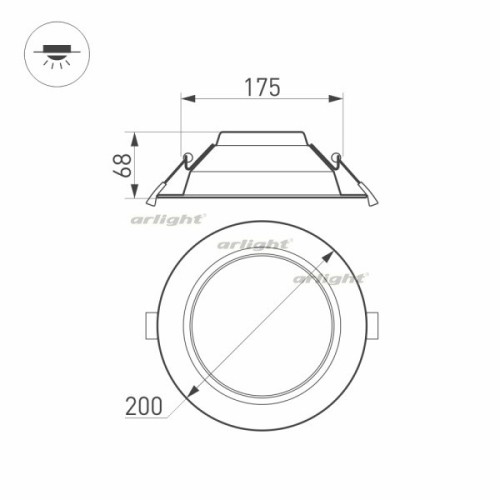 Светильник Downlight Arlight Cyclone 022521(1) изображение в интернет-магазине Cramer Light фото 6