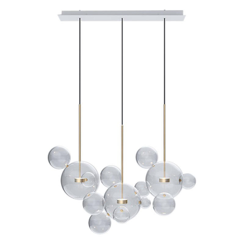 Подвесной светильник Delight Collection Bubbles 9214P/3L gold изображение в интернет-магазине Cramer Light