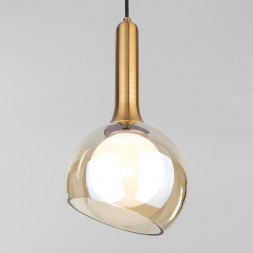 Подвесной светильник Eurosvet 50188/1 янтарный изображение в интернет-магазине Cramer Light фото 2