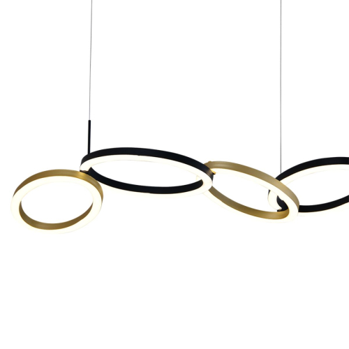 Подвесной светильник Indigo Anello 14034/C/6P Black изображение в интернет-магазине Cramer Light фото 5