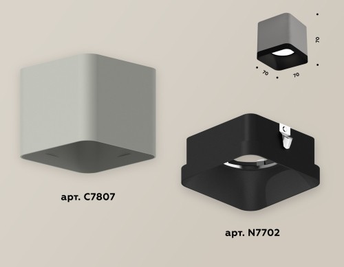 Накладной светильник Ambrella Light Techno XS7807002 (C7807, N7702) изображение в интернет-магазине Cramer Light фото 2