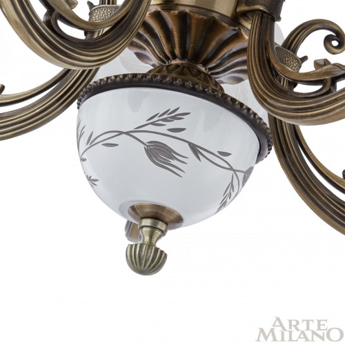 Подвесная люстра Arte Milano 343659/5 AB изображение в интернет-магазине Cramer Light фото 7