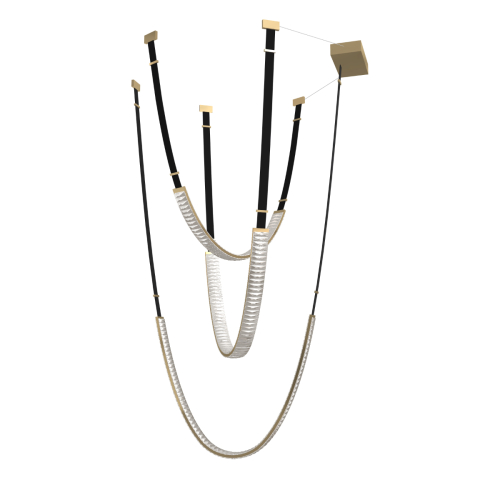 Подвесной светильник Delight Collection MD24083001-3A black/gold изображение в интернет-магазине Cramer Light