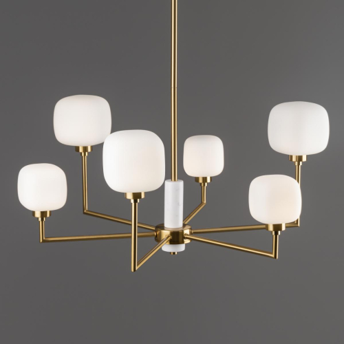 Люстра на штанге Freya Tender FR5373CL-06BS изображение в интернет-магазине Cramer Light фото 7