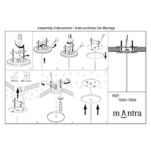 Подвесной светильник Mantra Elsa 8251+7856 изображение в интернет-магазине Cramer Light фото 5