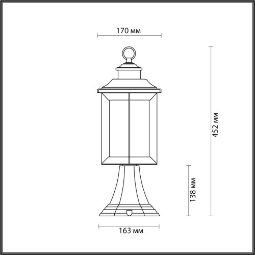 Уличный светильник Odeon Light Mavret 4961/1A дополнительное фото фото 4