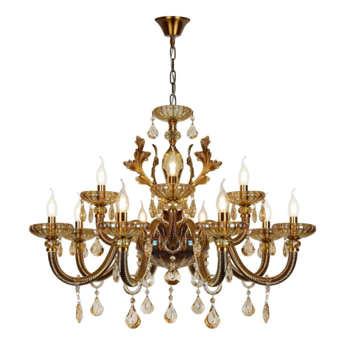 Подвесная люстра iLamp Asia 81069-8+4 BR изображение в интернет-магазине Cramer Light