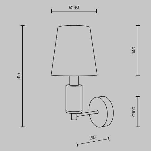 Бра Maytoni Lira MOD483WL-01BS дополнительное фото фото 5