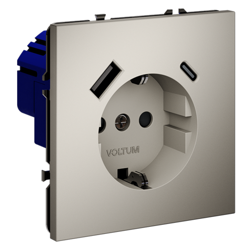 Розетка с USB, A+C Voltum S70 VLS040503 дополнительное фото фото 7