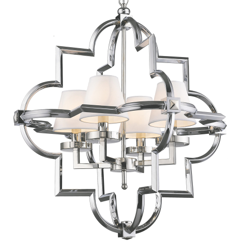 Подвесная люстра Delight Collection Mandeville KM0728P-4M nickel изображение в интернет-магазине Cramer Light фото 2