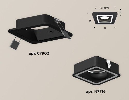 Встраиваемый светильник Ambrella Light Techno XC7902011 (C7902, N7716) изображение в интернет-магазине Cramer Light фото 2