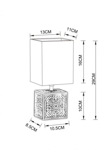 Настольная лампа ARTE Lamp A4429LT-1WA изображение в интернет-магазине Cramer Light фото 4