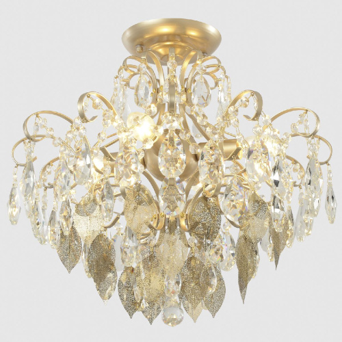 Потолочный светильник Crystal Lux ESMIRALDA PL4 GOLD изображение в интернет-магазине Cramer Light фото 6