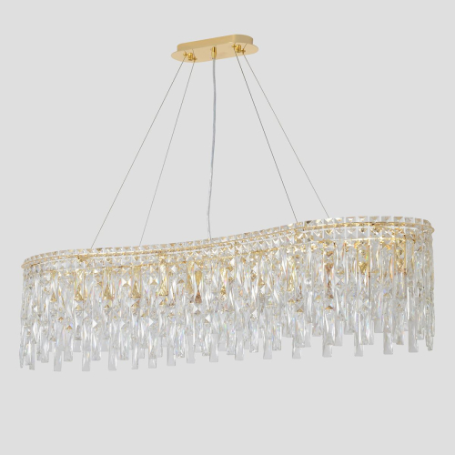 Подвесная люстра Crystal Lux ABRIL SP12 L1200 GOLD изображение в интернет-магазине Cramer Light фото 6