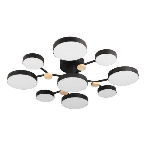 Потолочная люстра LED4U L3201-780 BK изображение в интернет-магазине Cramer Light