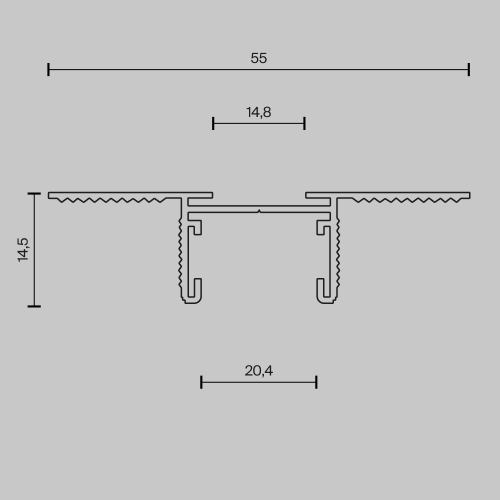 Шинопровод встраиваемый Maytoni Busbar trunkings Basity TRX172-122B изображение в интернет-магазине Cramer Light фото 7