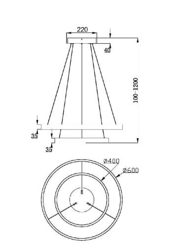 Подвесной светильник Maytoni Rim MOD058PL-L55BSK изображение в интернет-магазине Cramer Light фото 5