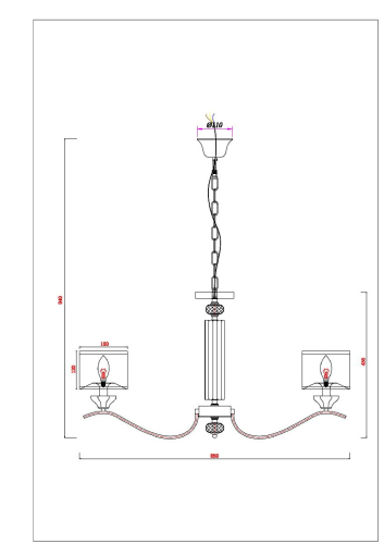 Подвесная люстра Arte Lamp Alhena A4091LM-8CC изображение в интернет-магазине Cramer Light фото 2