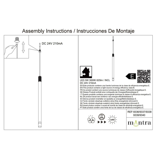 Подвесной модульный светильник без основания Mantra Moana 9337 изображение в интернет-магазине Cramer Light фото 5