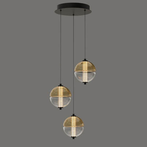 Подвесной светильник Delight Collection MD24022079-3A black/amber изображение в интернет-магазине Cramer Light фото 2