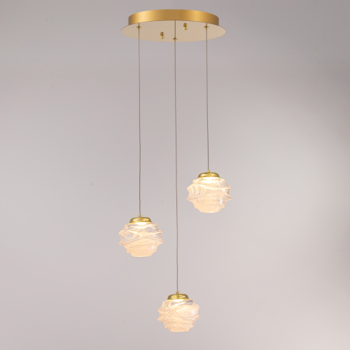 Подвесной светильник Delight Collection MD25030003-3A gold/clear изображение в интернет-магазине Cramer Light фото 4