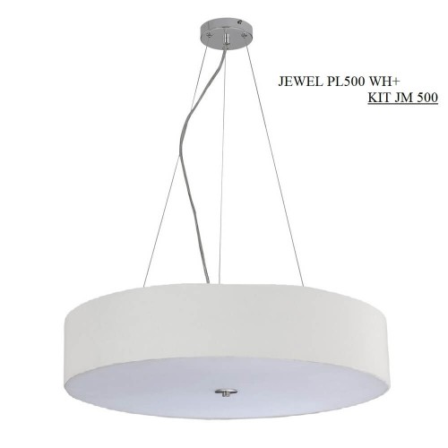 Потолочный светильник Crystal Lux Jewel PL500 White изображение в интернет-магазине Cramer Light фото 2