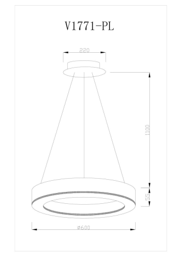 Подвесная светодиодная люстра Moderli Viso V1771-PL изображение в интернет-магазине Cramer Light фото 6