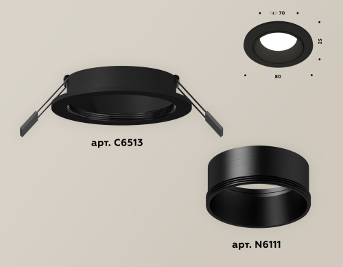 Встраиваемый светильник Ambrella Light Techno XC6513002 (C6513, N6111) изображение в интернет-магазине Cramer Light фото 2