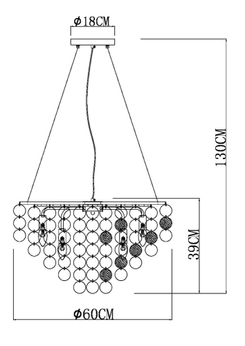 Подвесная люстра Arte Lamp Pipirima A4100LM-8CC изображение в интернет-магазине Cramer Light фото 5