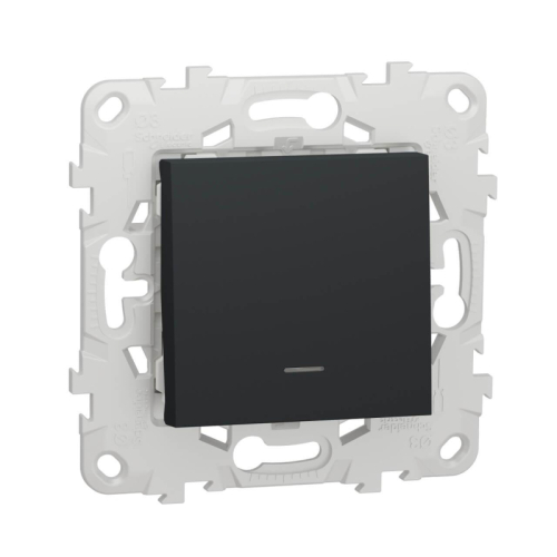 Выключатель одноклавишный Schneider Electric Unica New NU520154N дополнительное фото