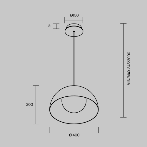 Подвесной светильник Maytoni Batten MOD472PL-L20B3K изображение в интернет-магазине Cramer Light фото 6