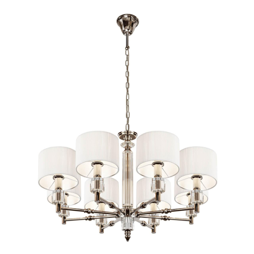 Подвесная люстра iLamp Alexa P2404-8 Nickel изображение в интернет-магазине Cramer Light фото 4
