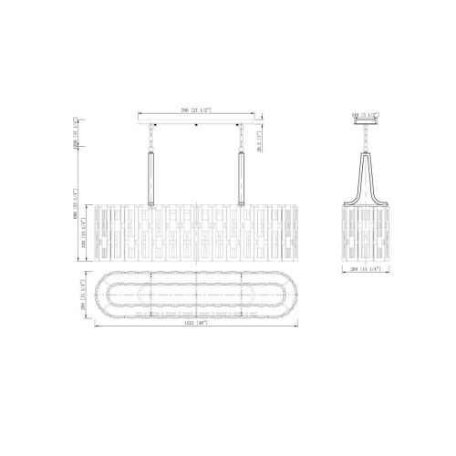 Подвесной светильник Lucia Tucci Virginia 1370.7 Chrome изображение в интернет-магазине Cramer Light фото 2