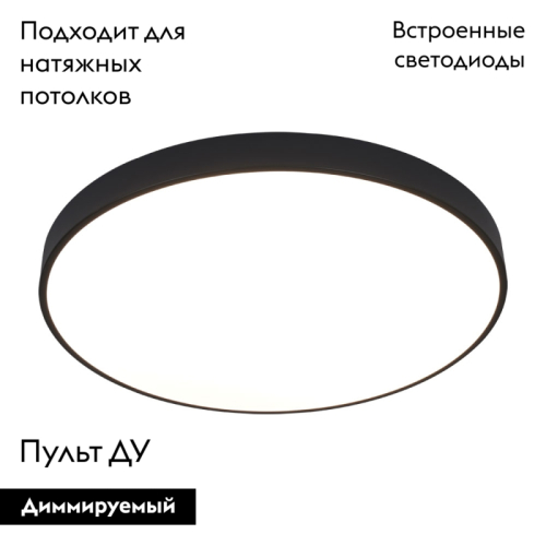 Потолочный светодиодный светильник Arte Lamp Arena A2673PL-1BK изображение в интернет-магазине Cramer Light фото 2