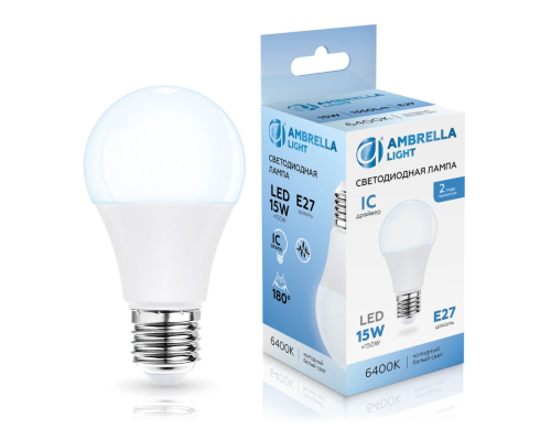 Светодиодная лампа Ambrella Light Bulbing E27 15W 6400K 601506 изображение в интернет-магазине Cramer Light фото 3