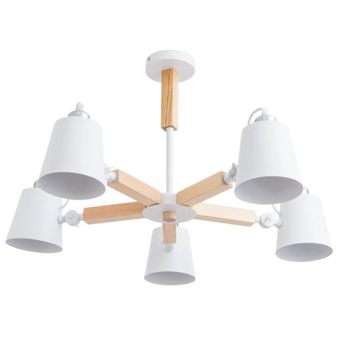Потолочная люстра Arte Lamp A7141PL-5WH изображение в интернет-магазине Cramer Light фото 5