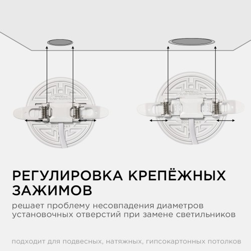 Встраиваемая светодиодная панель безрамочная Apeyron FLP 06-101 изображение в интернет-магазине Cramer Light фото 8