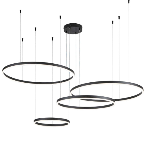 Подвесная люстра Indigo Galass 14001/4P Black V000034L изображение в интернет-магазине Cramer Light