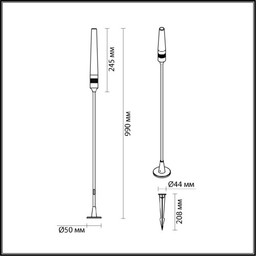 Ландшафтный светильник Odeon Light Canna 7020/4GA дополнительное фото фото 8