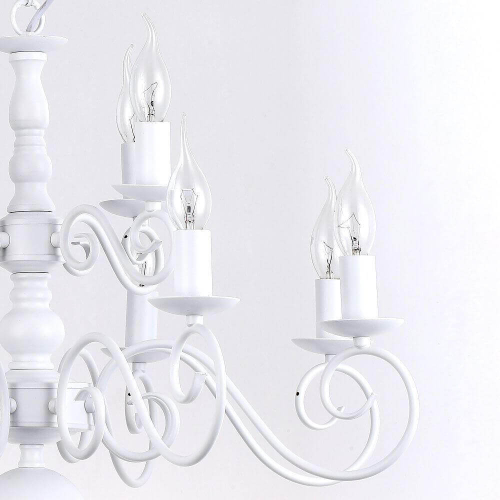 Подвесная люстра Arte Lamp A1129LM-12WH изображение в интернет-магазине Cramer Light фото 3