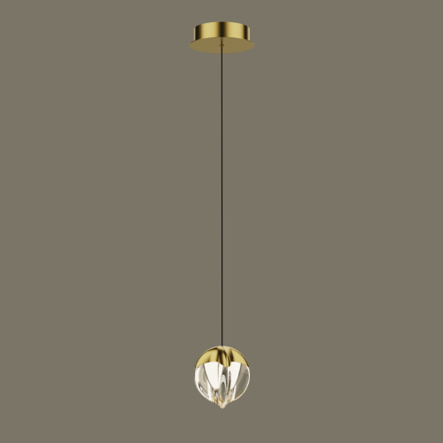 Подвесной светильник Delight Collection MD24001033-1A gold/clear изображение в интернет-магазине Cramer Light фото 2