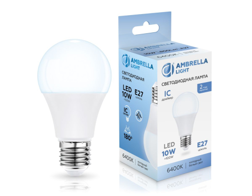 Светодиодная лампа Ambrella Light Bulbing E27 10W 6400K 601006 изображение в интернет-магазине Cramer Light фото 3