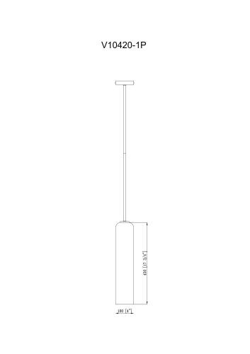 Подвесной светильник Moderli Rosberg V10420-1P изображение в интернет-магазине Cramer Light фото 6