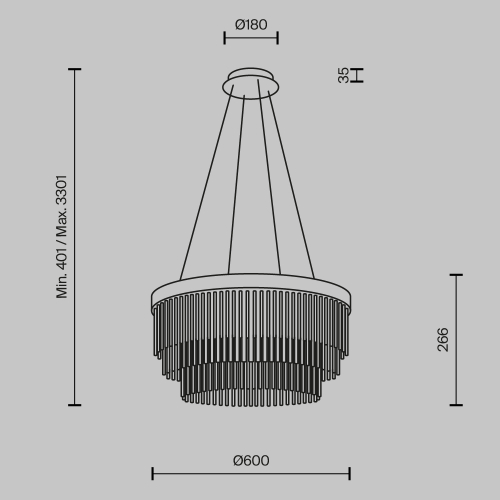 Подвесной светильник Maytoni Trove MOD486PL-L38BSK изображение в интернет-магазине Cramer Light фото 6