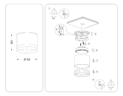 Накладной светильник Ambrella Light IP Protect TN6571 изображение в интернет-магазине Cramer Light фото 6