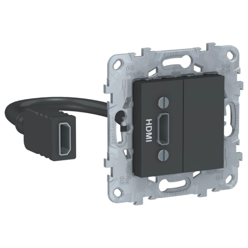 Розетка компьютерная HDMI Schneider Electric Unica New NU543054 дополнительное фото