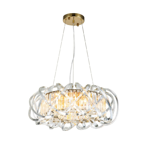 Подвесная люстра Indigo Braccia 12007/6P Gold V000398 изображение в интернет-магазине Cramer Light