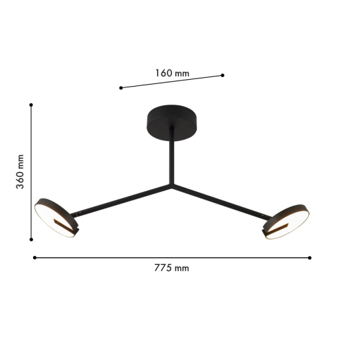 Потолочный светильник Favourite Paritet 4401-2C изображение в интернет-магазине Cramer Light фото 2