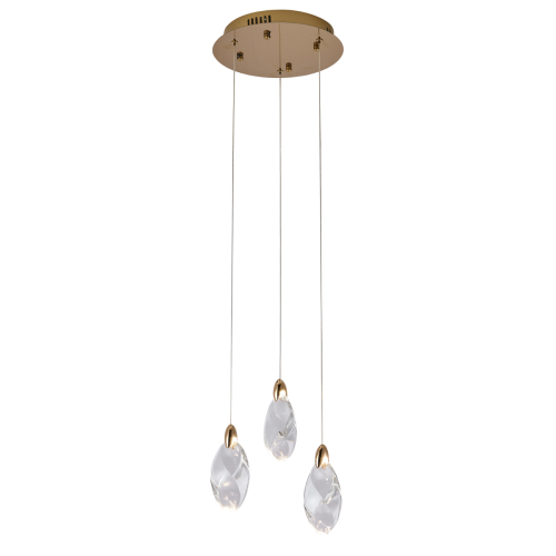 Подвесной светильник Delight Collection OD2439-3 gold/clear изображение в интернет-магазине Cramer Light фото 2